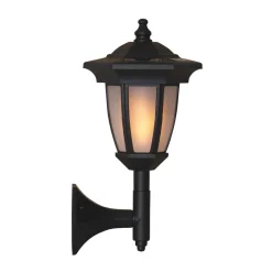 STAR TRADING Sokkellamper|Udendørs Spot > LED-solcellelampe Flame, 4-i-1, sort