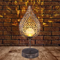 Globo Dekorationsbelysning|Solcellelamper > 33528 LED-solcellelampe i bladform