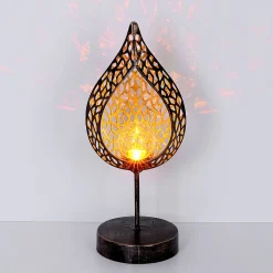 Globo Dekorationsbelysning|Solcellelamper > 33528 LED-solcellelampe i bladform