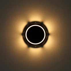 Globo Udendørs Spot > LED-solcellelampe 36506, jordspyd, væglampe, sort, aluminium