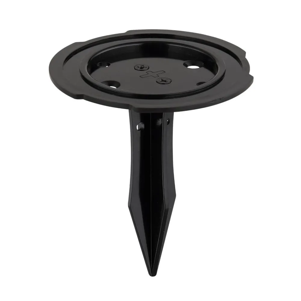 Globo Solcellelamper|Udendørs Spot > LED-solcellelampe 36505, jordspyd, væglampe, sort, aluminium