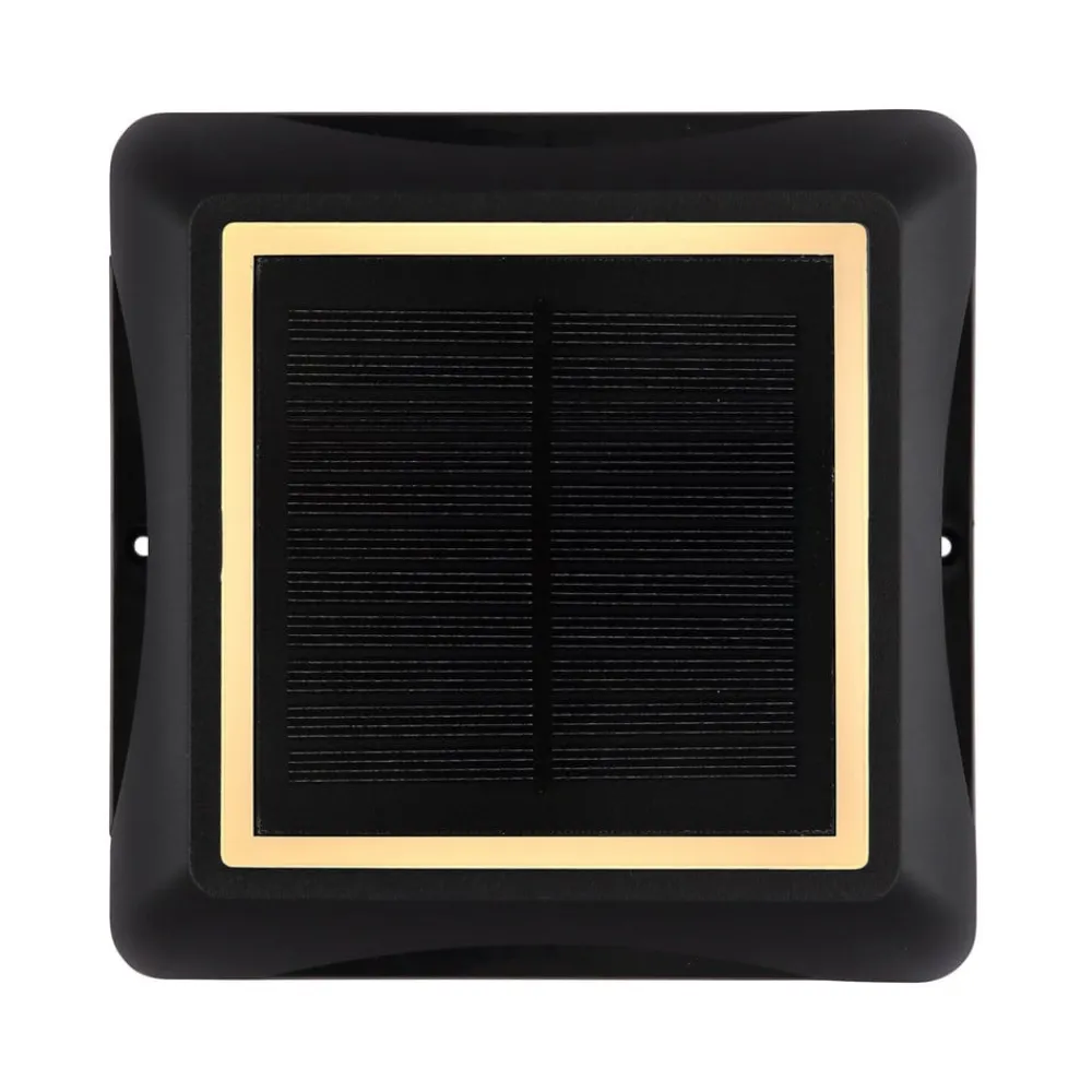 Globo Solcellelamper|Udendørs Spot > LED-solcellelampe 36505, jordspyd, væglampe, sort, aluminium