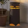 STAR TRADING Dekorationsbelysning|Solcellelamper > LED-solcellelampe Marron, højde 40 cm, brun, metal, USB-C
