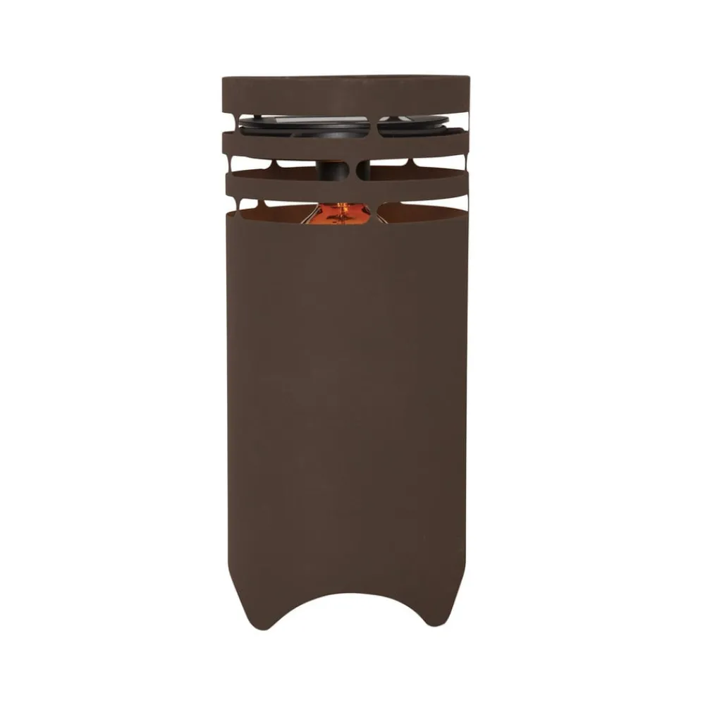 STAR TRADING Dekorationsbelysning|Solcellelamper > LED-solcellelampe Marron, højde 40 cm, brun, metal, USB-C