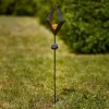 EGLO Solcellelamper > LED-solcellelampe 48702 med jordspyd og glaskugle