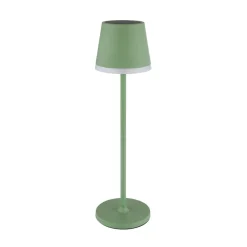 Globo Dekorationsbelysning|Solcellelamper > LED-solcellelampe, metal, lysegrøn, højde 41 cm, IP44