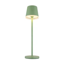 Globo Dekorationsbelysning|Solcellelamper > LED-solcellelampe, metal, lysegrøn, højde 41 cm, IP44