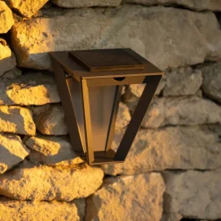 Les Jardins Solcelle Lampe Med Sensor|Væglampe Med Sensor > LED-solcellelampe Metro med sensor, grå
