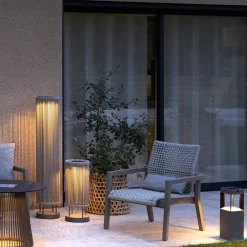 Les Jardins Solcellelamper > LED-solcellelampe Rop&Strip Højde 58 cm, 3.000 K, 500 lm
