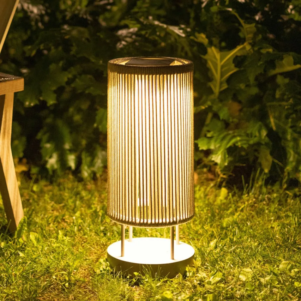 Les Jardins Solcellelamper > LED-solcellelampe Rop&Strip Højde 58 cm, 3.000 K, 500 lm