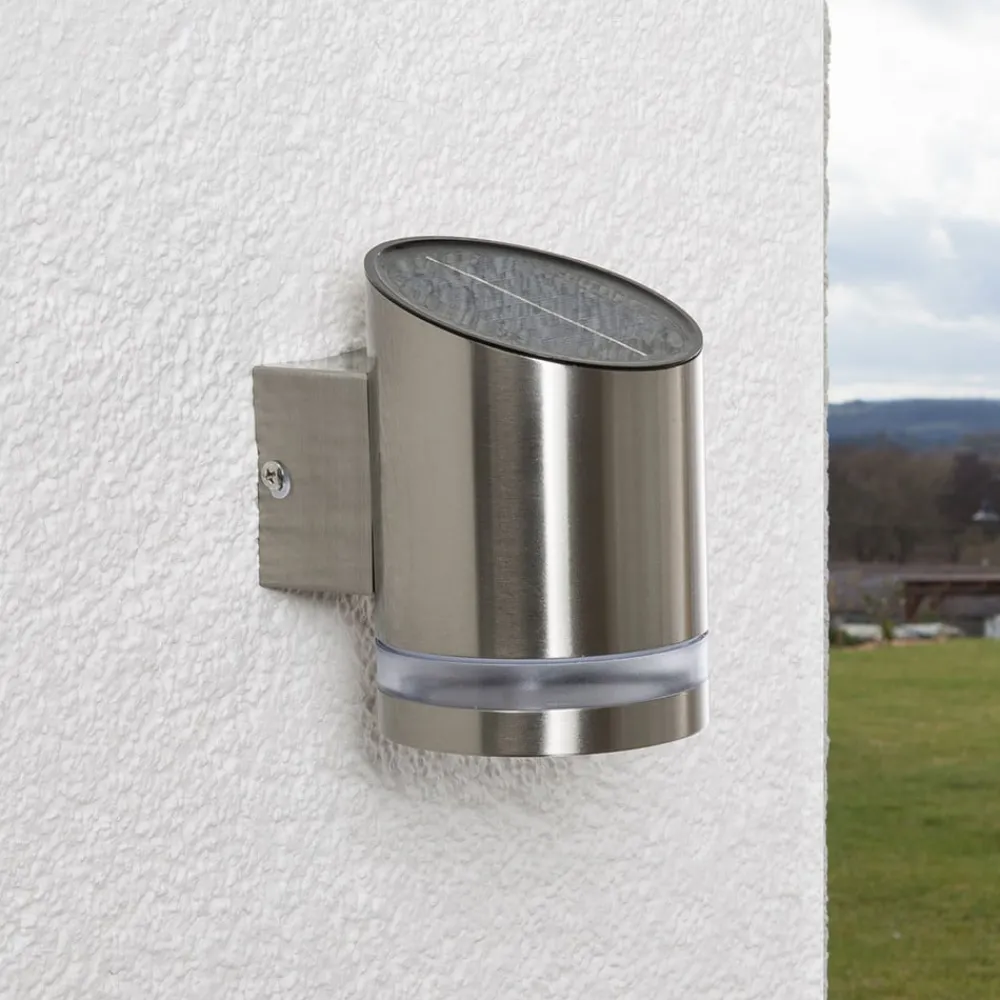 Solcellelamper|Væglamper ^ Lindby LED-solcellelampe Salma til anbringelse på muren