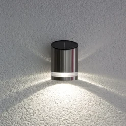 Solcellelamper|Væglamper ^ Lindby LED-solcellelampe Salma til anbringelse på muren