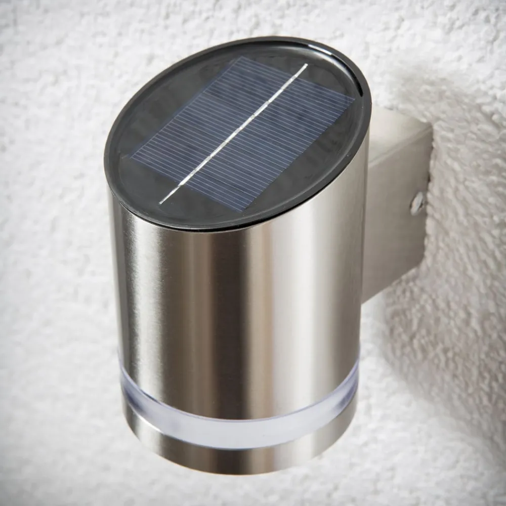 Solcellelamper|Væglamper ^ Lindby LED-solcellelampe Salma til anbringelse på muren