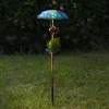 STAR TRADING Dekorationsbelysning|Solcellelamper > LED-solcellelampe Salona, blå/grøn