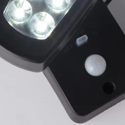 Searchlight Solcelle Lampe Med Sensor|Væglampe Med Sensor > LED-solcellelampe til vægmontering 67423BK-PIR, bevægelsessensor