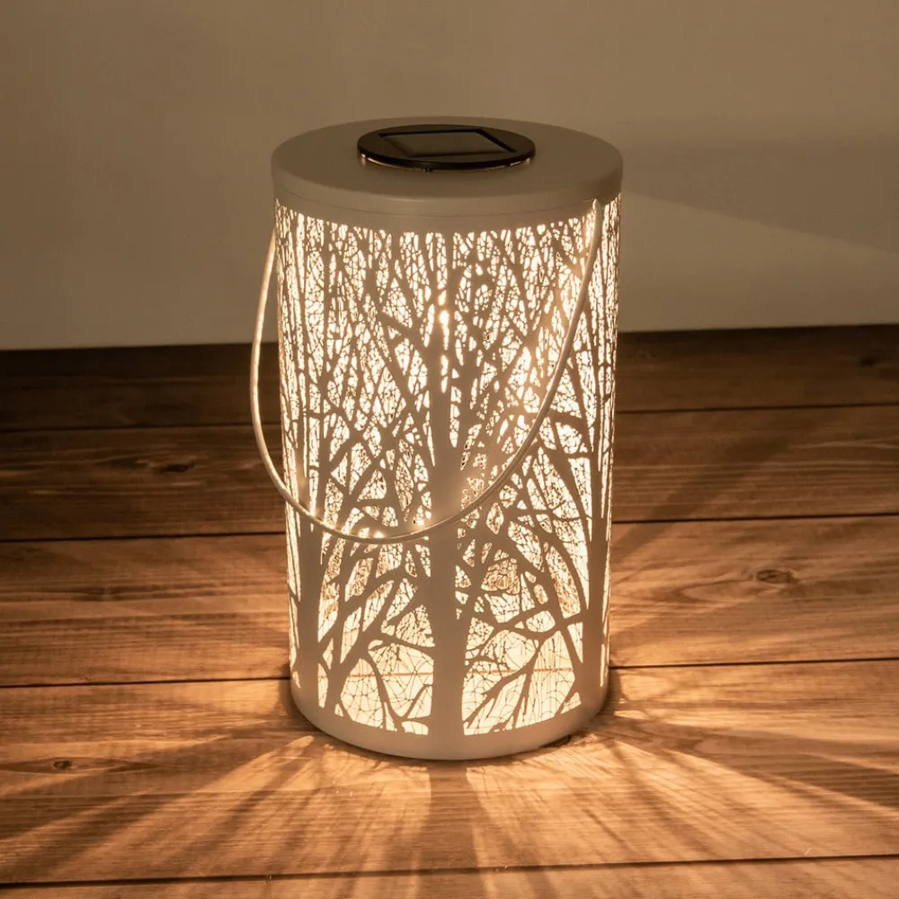 Solcellelamper ^ Näve 5266523 LED-solcellelygte med skovmotiv
