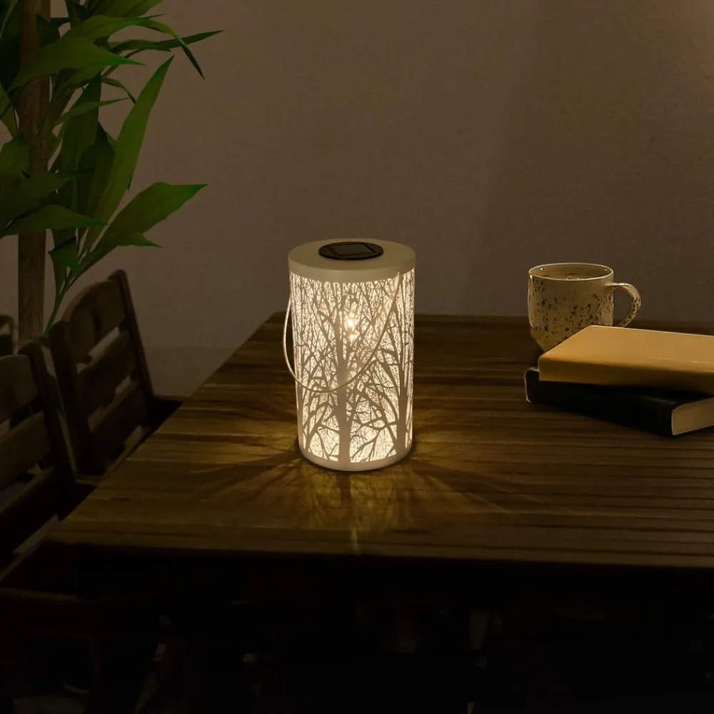 Solcellelamper ^ Näve 5266523 LED-solcellelygte med skovmotiv