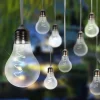 Dekorationsbelysning|Solcellelamper ^ Globo LED-solcelle-lyskæde 33708-10 i metallisk sølv