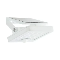 Brilliant Solcelle Lampe Med Sensor|Væglampe Med Sensor > LED solcelle udendørs vægspot Luton Sensor, hvid, bredde 13 cm