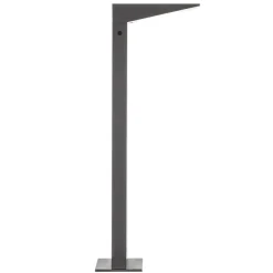 FARO BARCELONA Solcelle Lampe Med Sensor|Sokkellamper Med Sensor > LED-solcellevejbelysning Soleil, antracit, metal, IP54, sensor