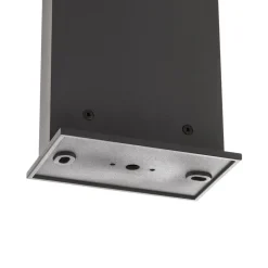 FARO BARCELONA Solcelle Lampe Med Sensor|Sokkellamper Med Sensor > LED-solcellevejbelysning Soleil, antracit, metal, IP54, sensor