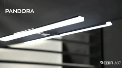 Ebir Væg- Og Spejllamper|Væglamper > LED-spejlbelysning Pandora, krom, bredde 80,8 cm