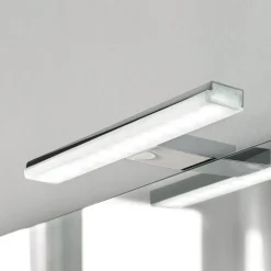 Væg- Og Spejllamper ^ Ebir LED-spejlbelysning Pandora, krom, bredde 30,8 cm