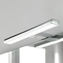 Ebir Væg- Og Spejllamper > LED-spejlbelysning Pandora, krom, bredde 20,8 cm
