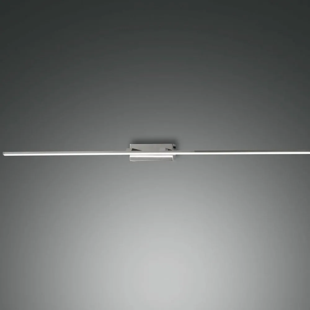 Fabas Luce Væg- Og Spejllamper|Væglamper > LED-spejllampe Nala, forkromet, bredde 110 cm, metal
