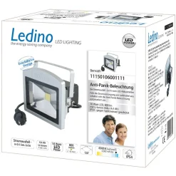 Ledino Udendørs Spot > LED-spotlight Benrath, anti-panik-lampe m. batteri