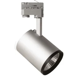 MEGAMAN Skinnesystem > LED-spot Marco til 3-fase skinne sølv 4.000K