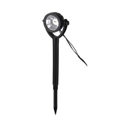 Näve Solcellelamper|Udendørs Spot > LED-spot med jordspyd NOMI, sort, 6 stk. sæt, IP44