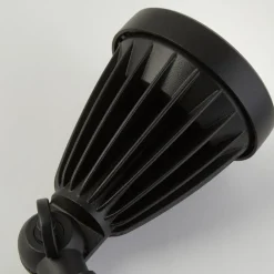 Udendørs Spot ^ Searchlight LED spot med jordspyd Spikey, sort, metal, 25 cm, IP54
