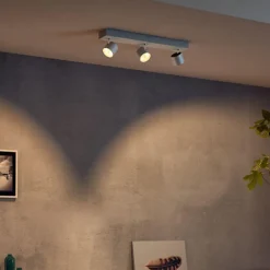 Philips Loftlamper|Spotlights > LED-spotten Star med tre lyskilder, WarmGlow, hvid