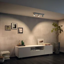 Philips Loftlamper|Spotlights > LED-spotten Star med tre lyskilder, WarmGlow, hvid