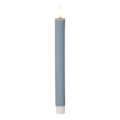 Dekorationsbelysning|Julepynt ^ STAR TRADING LED-stage Flamme Stripe, blå, 25 cm, voksbatteri sæt med 2 stk