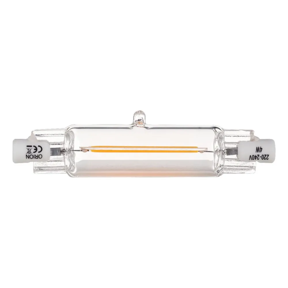 Led Pærer ^ ORION LED-stav R7s 78 mm 4 W 3.000 K klar