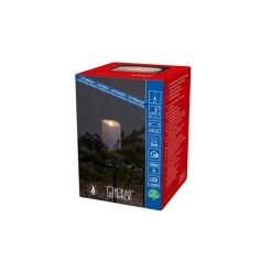 Konstsmide Christmas Julepynt|Led Stearinlys > LED stearinlys IP44 cremehvid smeltet højde 14 cm