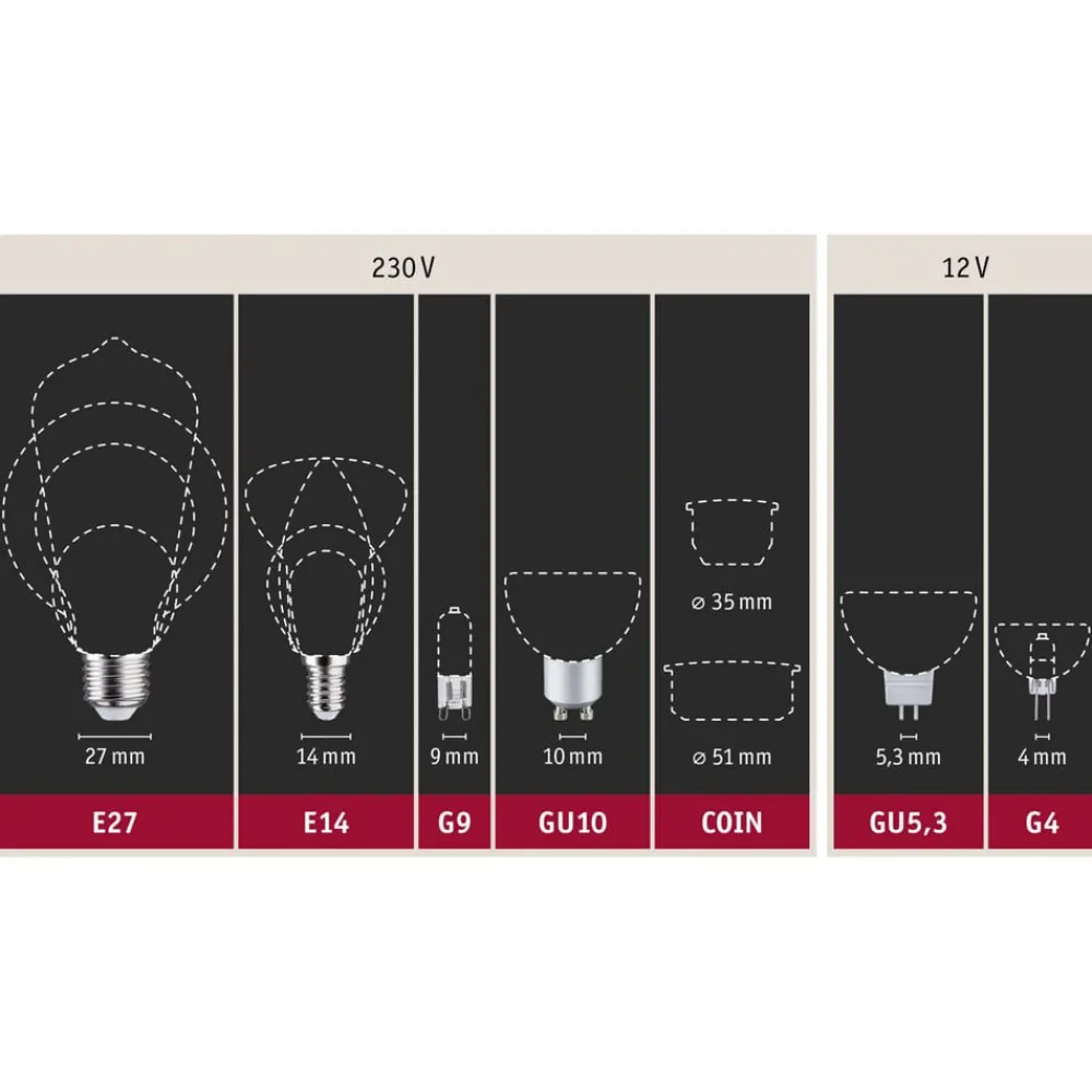 Paulmann Led Pærer > LED stearinlyspære E14 4,5W 2.700K mat
