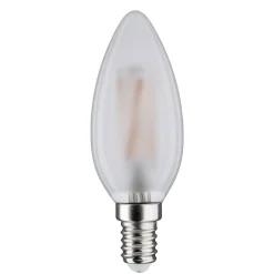Dæmpbar Led-Pære|Led Pærer ^ Paulmann LED stearinlyspære E14 5W 2.700K mat dæmpbar