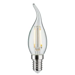 Dæmpbar Led-Pære|Filament Pære ^ Paulmann LED stearinlyspære E14 2,8W 2.700K Windblast Filament