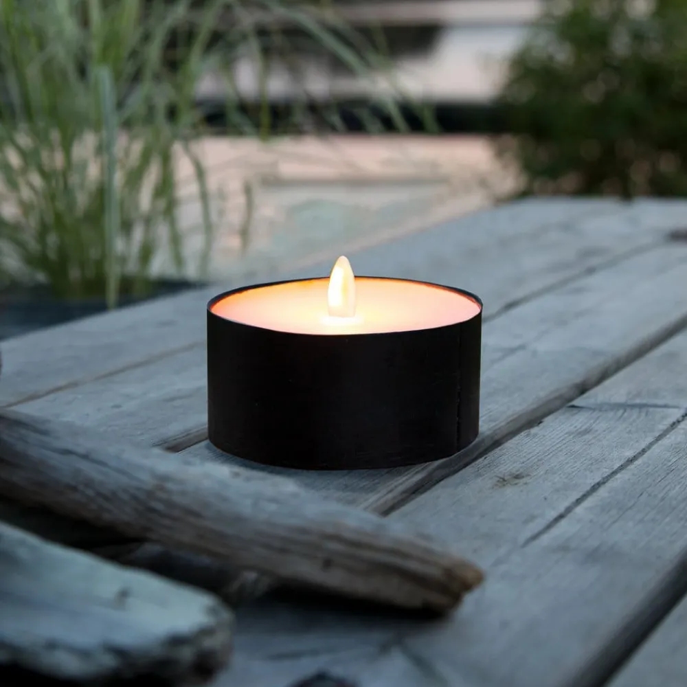 STAR TRADING Dekorationsbelysning > LED stearinlys Torch Candle sort metal/voks batteridrevet