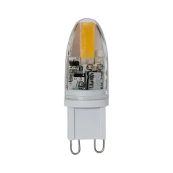 Led Pærer ^ STAR TRADING LED-stiftsokkelpære, G9, 1,8 W, klar, 2.800 K, dæmpbar, 200 lm