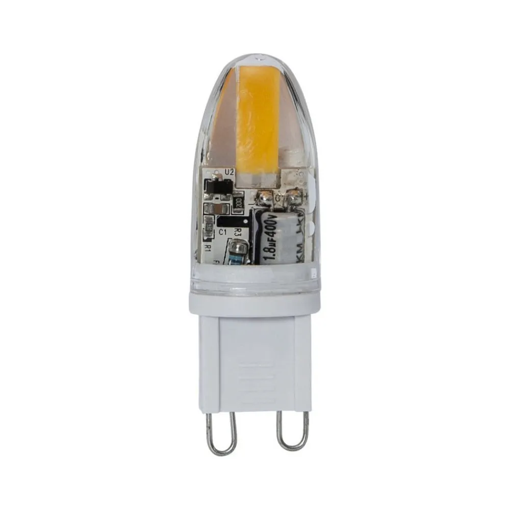 Led Pærer ^ STAR TRADING LED-stiftsokkelpære, G9, 1,8 W, klar, 2.800 K, dæmpbar, 200 lm