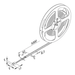 Hera Led Strips > LED-strip Basic-Tape S, IP54, 4.000K, længde 500 cm
