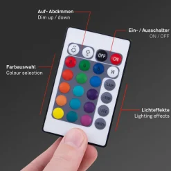 Briloner Led Strips > LED-stripe med RGB, WiFi, 500 cm m. fjernbetjening