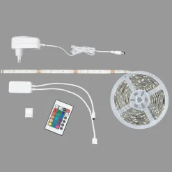 Briloner Led Strips > LED-stripe med RGB, WiFi, 500 cm m. fjernbetjening