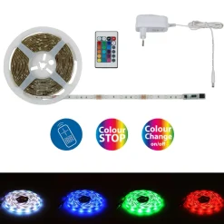 Briloner Dekorationsbelysning|Led Strips > LED-Strip Flow, RGB, selvklæbende