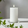 STAR TRADING Dekorationsbelysning|Julepynt > LED-strip hvid 15 cm ægte voks batteridrevet