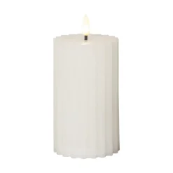 STAR TRADING Dekorationsbelysning|Julepynt > LED-strip hvid 15 cm ægte voks batteridrevet